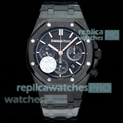 AAA replica HBF factory Audemars Piguet Royal Oak 50th Anniversary black dial 41mm men's watch 